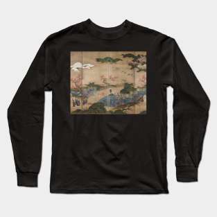 Maple Viewers (1600) by Kano Hideyori Long Sleeve T-Shirt